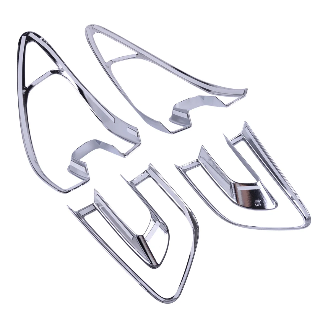 

beler 4pcs Silver Rear Tail Light Lamp Cover Trim Frame Molding ABS Fit For Renault Kadjar 2015 2016 2017