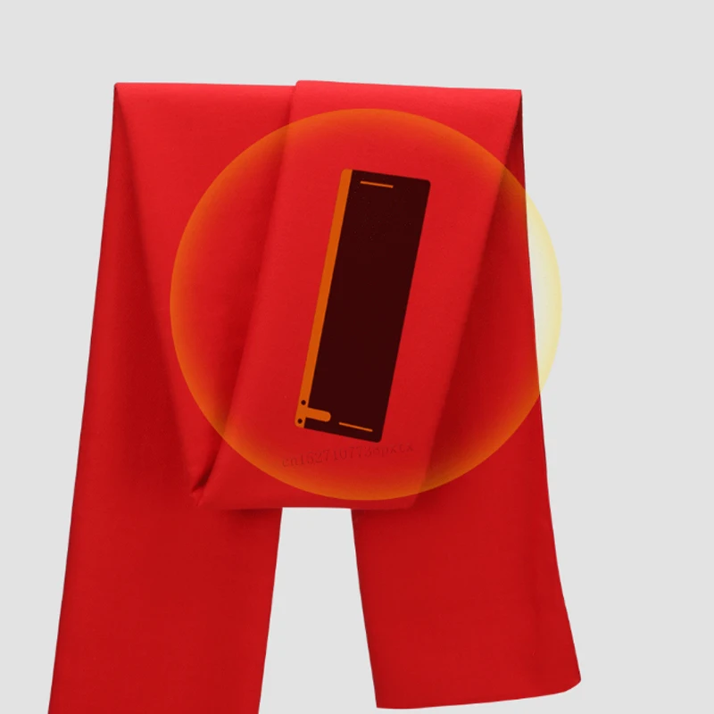 Xiaomi PMA Графен нагревательный шарф 3 шестерни Регулируемый волоконный ткань вода моющийся интерфейс мягкий теплый унисекс красный Рождественский подарок