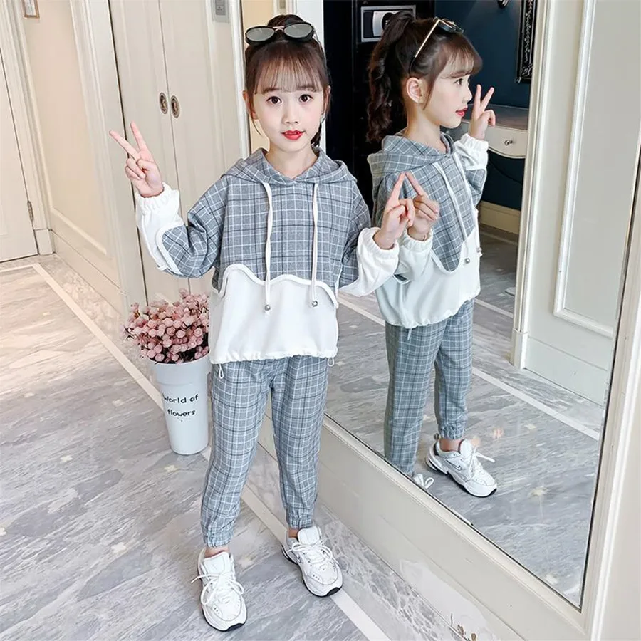 Girls Clothing Sets Autumn Kids Long Sleeve Sweatshirts+Pants Suit Girls Clothes Sport Children Clothing Set 5 7 8 9 10 12 Years