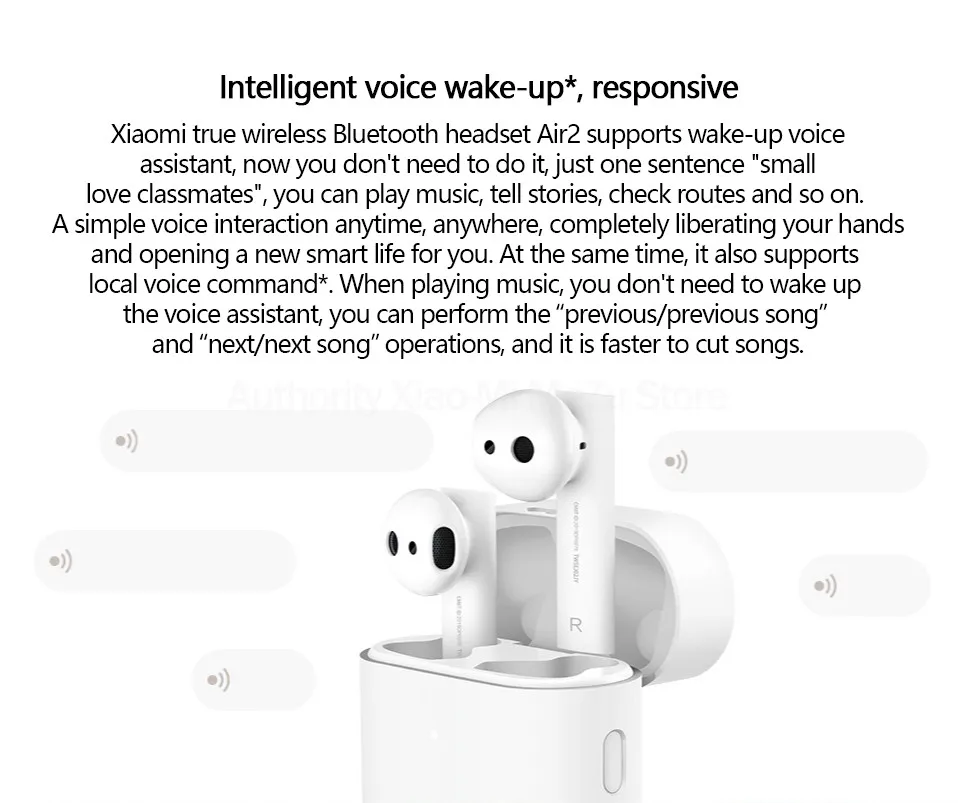 Оригинальные беспроводные наушники Xiaomi Air 2 TWS Bluetooth 2 LHDC HD 14,2 мм с двойным микрофоном ENC автоматическая пауза управление нажатием Airdots Pro 2