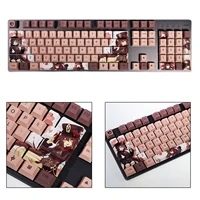 new games genshin impact hu tao 108 keys pbt keycap set for mechanical keyboard