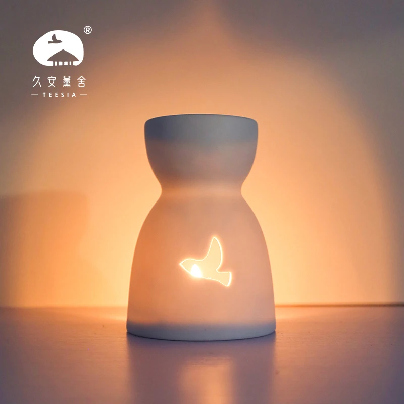 Керамическая ароматическая горелка свеча белый ночной Светильник диффузор для