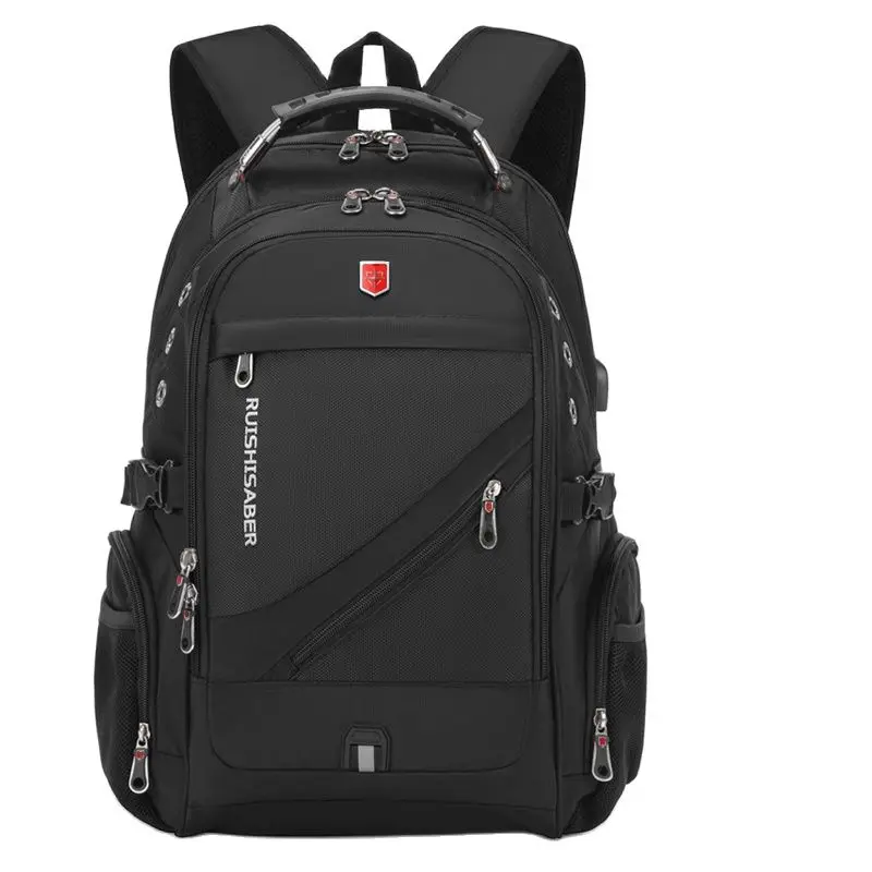 

2021 Waterproof 17 Inch Laptop Backpack Men USB Charging Travel Backpack Women Oxford Rucksack Male Vintage School Bag Mochila