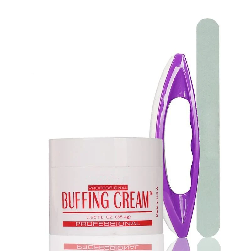 Полировка Ногтей воск дизайн ногтей крем + кожаный буфер Солнечный Лак наждачная