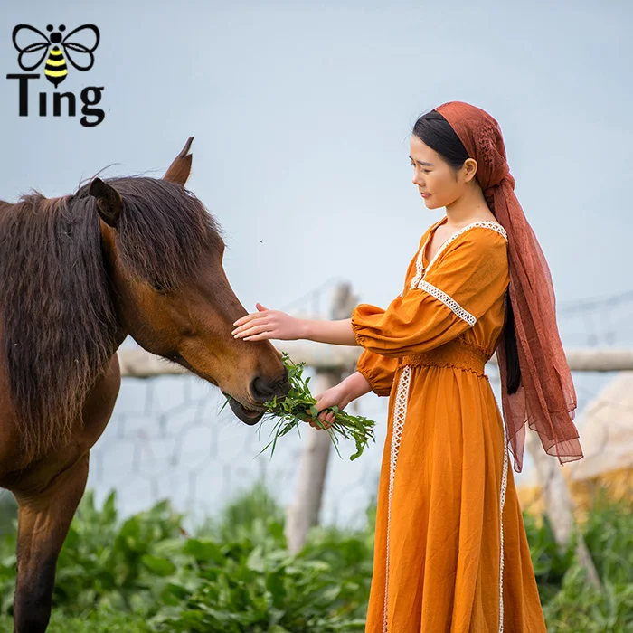Tingfly винтажное пляжное стильное платье трапециевидной формы, кружевное длинное платье средней длины в стиле пэчворк с завышенной талией и бантом сзади, Vestidos