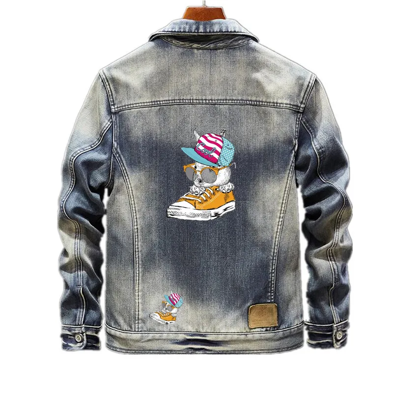 Модная Байкерская нашивка одежда 25 см обувь кролик шляпа Термотрансферная