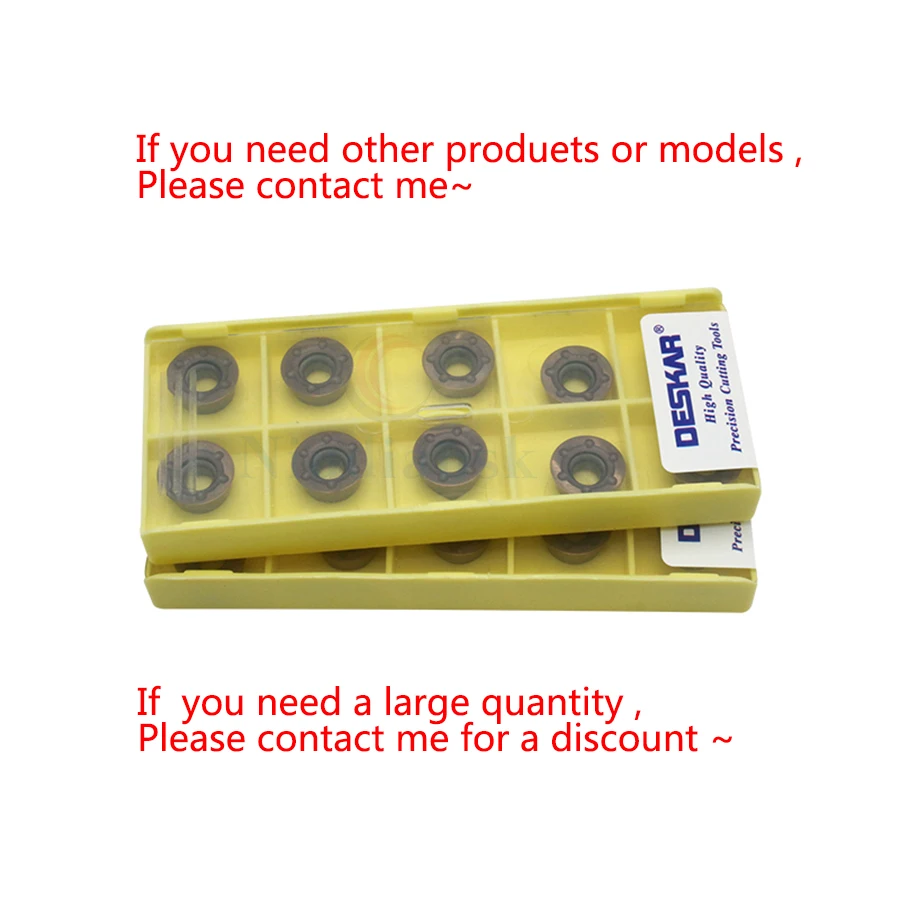 

10PCS RDMT1204MO-MQ LF6018 RDMT1204MO-MQ LF6028 DESKAR Original PVD + CVD coating high quality External turning processing tool