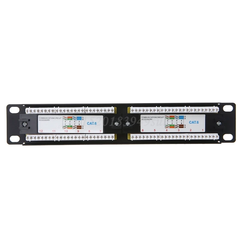 Новинка Cat6/Cat5e 12 портов RJ45 патч-панель UTP LAN сетевой адаптер Кабельный разъем Лидер