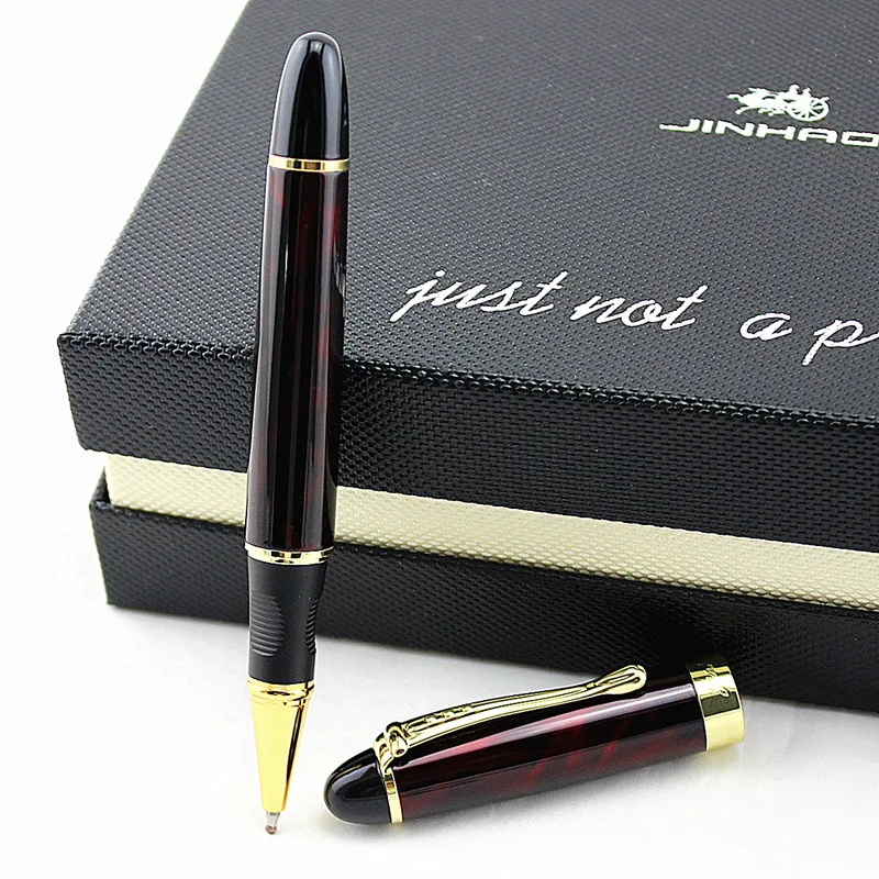 JINHAO x450 матовая шероховатая поверхность Черная Ручка-роллер высокое качество роскошные офисные школьные канцелярские принадлежности материал металлические принадлежности