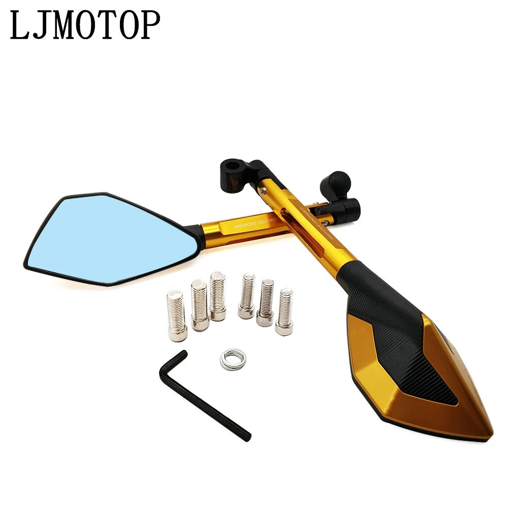 

Universal For Sports Motorcycle Mirrors Moto Side Rearview Mirrors CNC For BMW C600 Sport C650 Sport C650GT C400GT F650GS F700GS