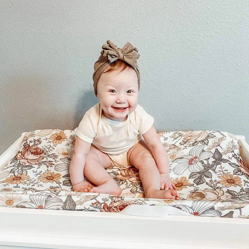 

Baby Diaper Changing Pad Cover Cradle Mattress, Infant Stretchy Fabric Changing Mat Cover