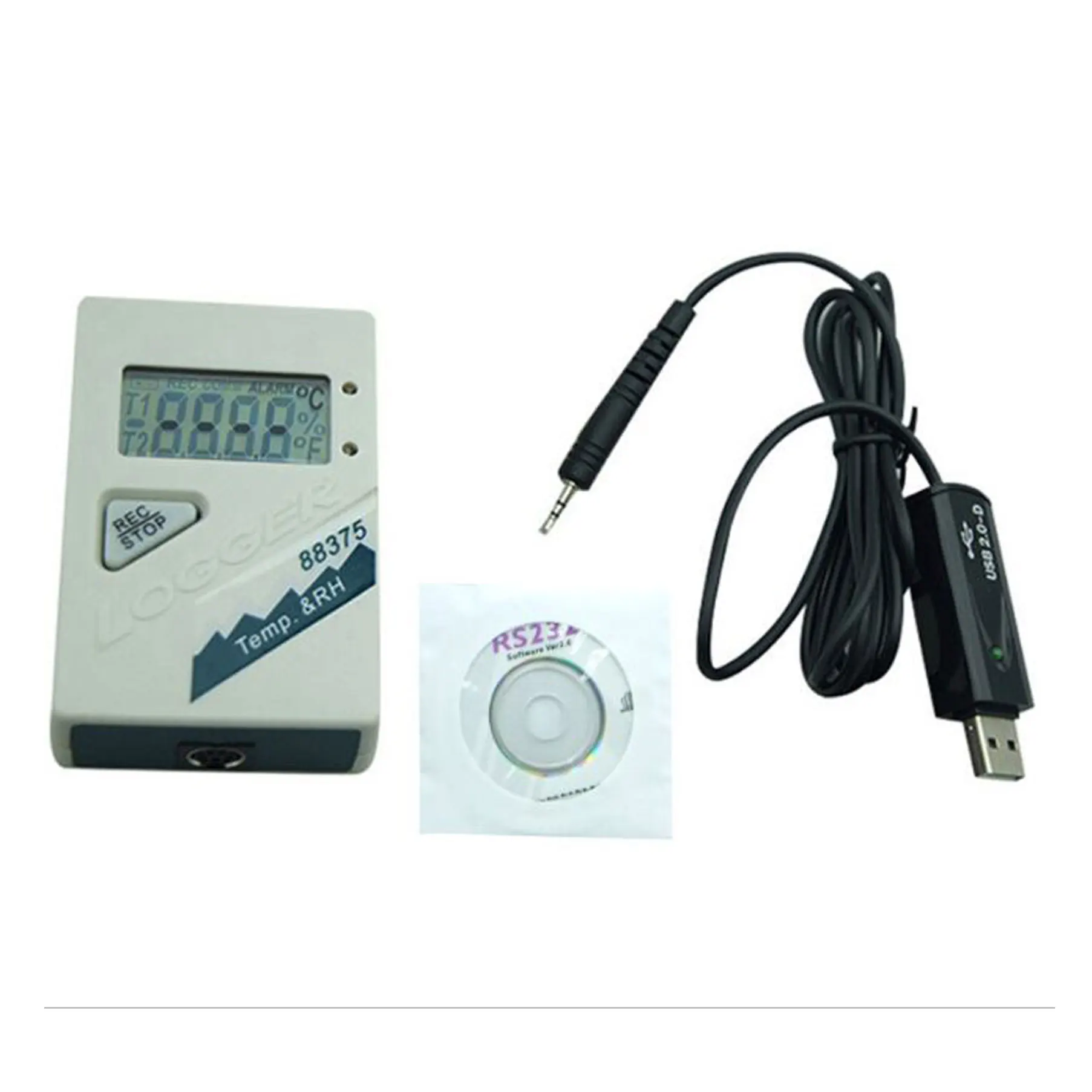 

Digital AZ88375S Temp. RH Data Logger Hygrometer Recorder Humidity Temperature Meter(With software and data cable)