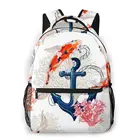 Школьные ранцы для мальчиков-подростков, японский рюкзак с якорем для учёбы, дорожные сумки