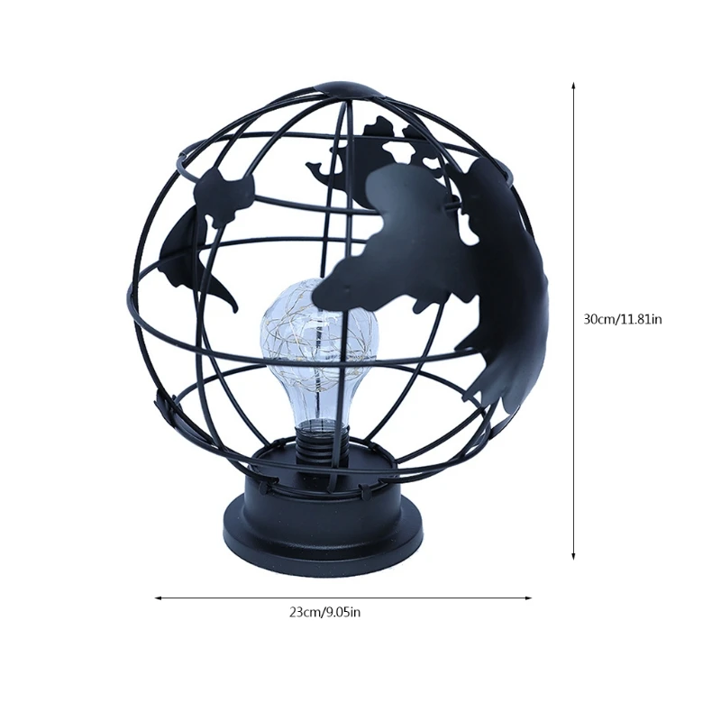 

Bedside Lamp 3D LED Table Lamp Battery Powered Earth Shape Bedside Light Desk Lamp LED Ins Style Decorative Lamp Living Room