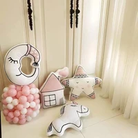 kawaii star moon bird sofa plush toy pillows ins nordic style animal shape cushion stuffed dolls home bedroom decors girl gifts