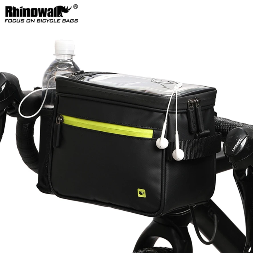 

4.5L Bicycle Handlebar Bag Multifunction Bicycle Front Bag Touch Screen Phone Bag Waterproof Folding Bicycle Camera Bag Handbag