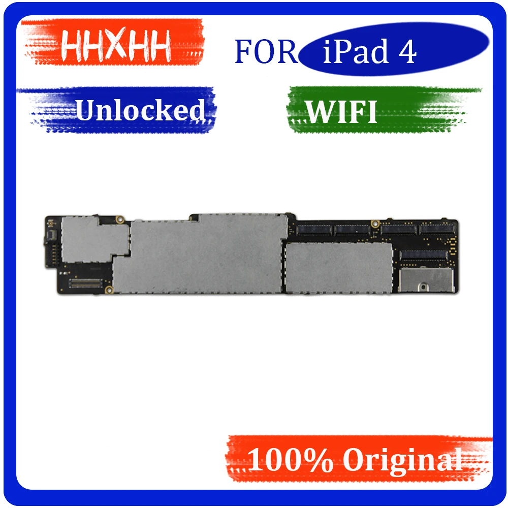 Оригинальная разблокированная материнская плата для ipad 4 iCloud A1458 материнская плата для ipad 4 материнская плата с чипами A1458 A1459 или A1460