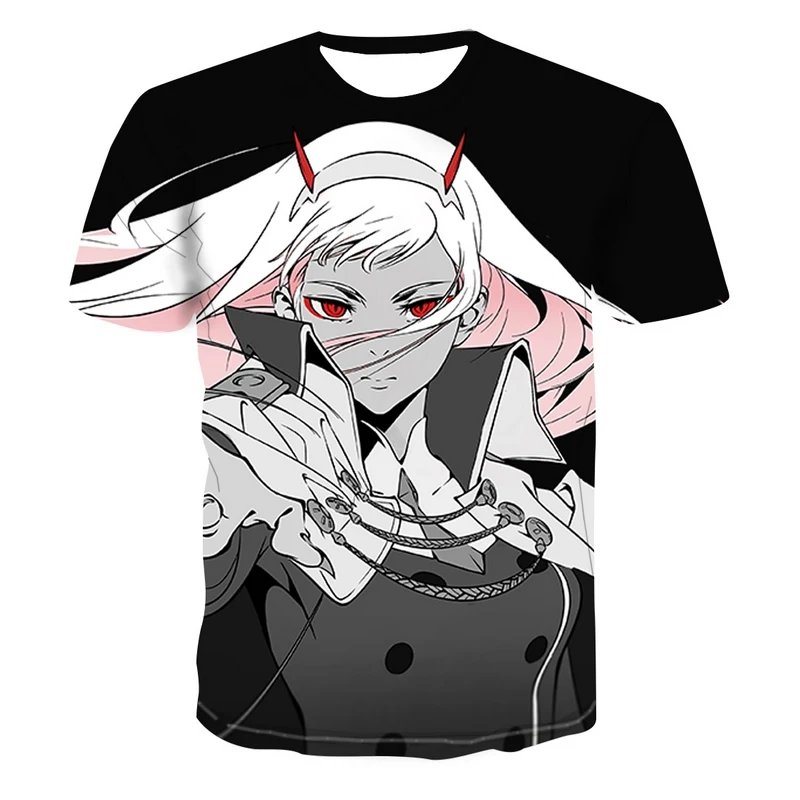 

2021 New Graphic T-shirt 3d Printing Beautiful Girl Animation T Shirts Casual Short-sleeved O-neck Fashion Funny T-shirt Summer