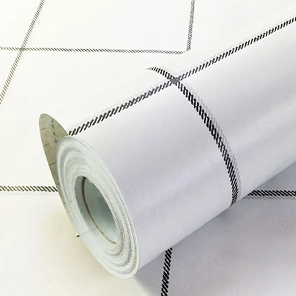 Настенная Наклейка для комнаты украшение Белая клетчатая мебель ремонт стен