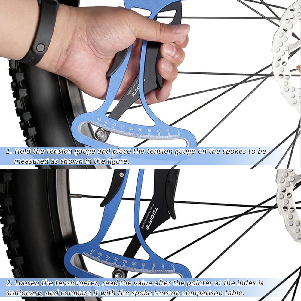 

CNC Bicycle Tool Spoke Tension Meter For MTB Road Bike Wheel Spokes Checker Reliable Indicator Accurate and Stable Bicycle Tool
