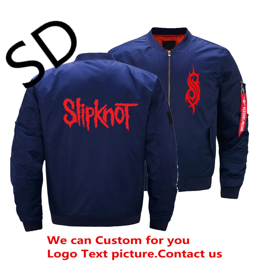 Tracksuit Slipknot Jacket Men Harajuku Bomber Jackets Coats Winter Hombre Air Force Pilot Zipper Coat | Мужская одежда