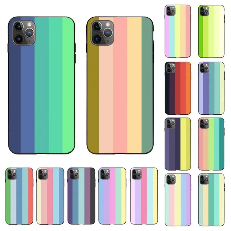 

Rainbow Phone Case for iPhone 13 11 12 pro XS MAX 8 7 6 6S Plus X 5S SE 2020 XR cover