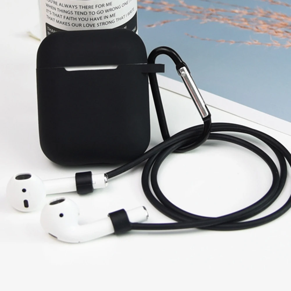 Защитный чехол для наушников ящик хранения с карабином Air Pods 1 2|Аксессуары