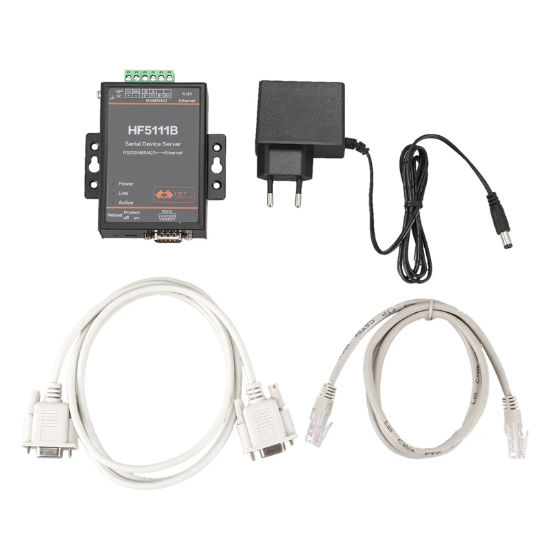 HF5111B сервер последовательных устройств RS232/RS485/RS422 последовательный Ethernet бесплатно RTOS последовательный сервер F22498(ЕС Plug