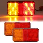 12V 24V светодиодный фонарь светильник задний фонарь сигнала поворота светильник указатель поворота Стоп-сигнал задний стоп-сигнал универсальный для автомобиля грузовика прицепа караван