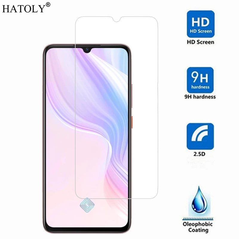 Pel&iacute;cula de vidrio templado para Vivo Y9S, Protector de pantalla de tel&eacute;fono duro con pegamento completo 9H, vidrio Protector para Vivo Y9S, 2 uds.-1
