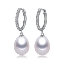 zhboruini 2021 pearl earrings genuine natural freshwater pearl 925 sterling silver earrings for woman fine jewelry drop earrings