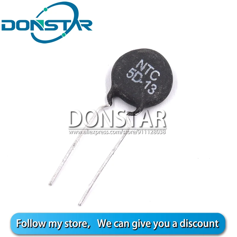

10PCS 5D13 NTC 5D-13 NTC5D-13 DIP-2 Thermal Resistor New