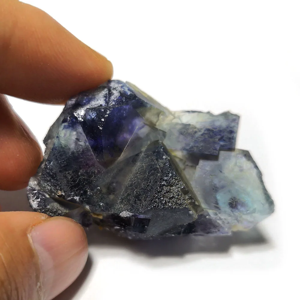 

31g B4-2 Natural Gradient Purple Fluorite Mineral Crystal Specimen Decoration Gift Collection From Inner Mongolia, China