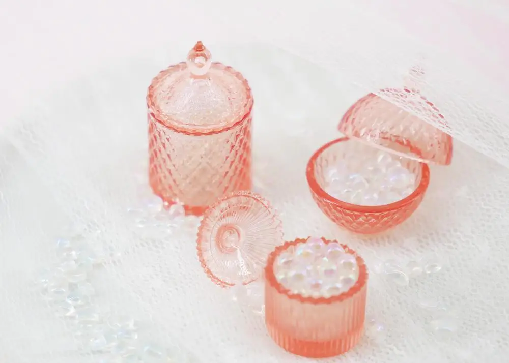 

1:6 doll house mini model furniture accessories Glass texture candy jar