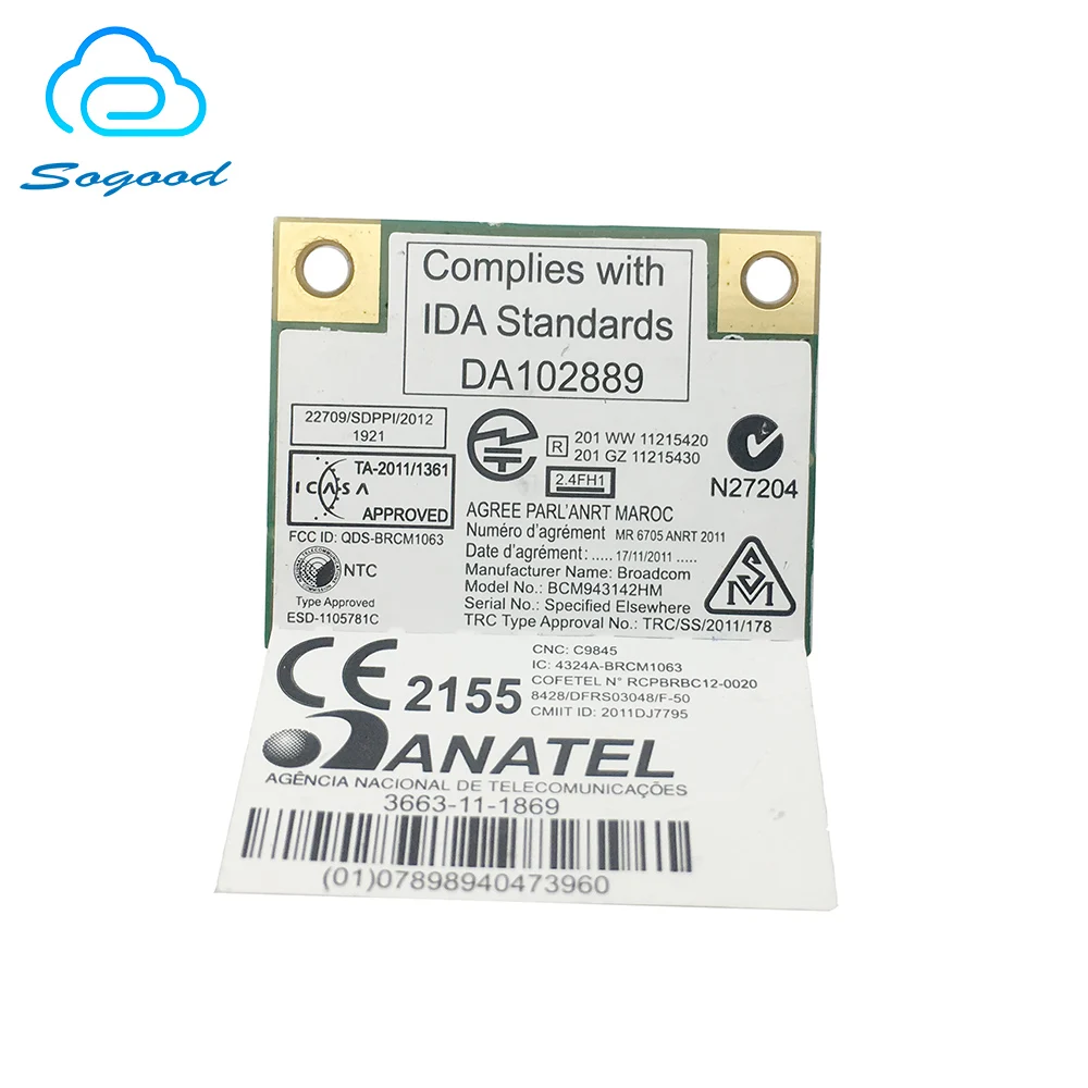 Беспроводная сетевая карта Broadcom BCM943142HM BT4.0 Wi Fi для Lenovo G400 G500 G405 G505 G410 G510 G700 G710 E431 X140E