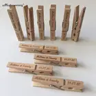 Прищепки x50 деревянные размером 48 мм, прищепки для одежды, домашний прищепки для белья, Винтажные висячие прищепки для фото с индивидуальным текстом