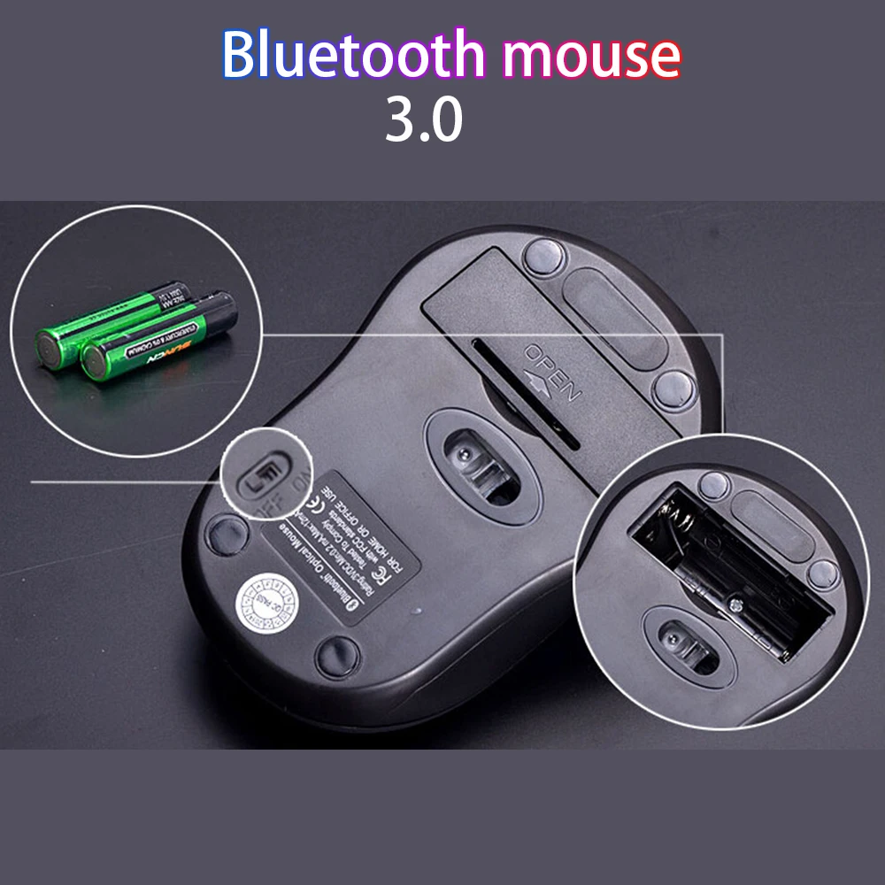 Беспроводная Bluetooth 3 0 мышь 10 м для win7/win8 xp macbook iapd Android планшеты компьютер Ноутбук