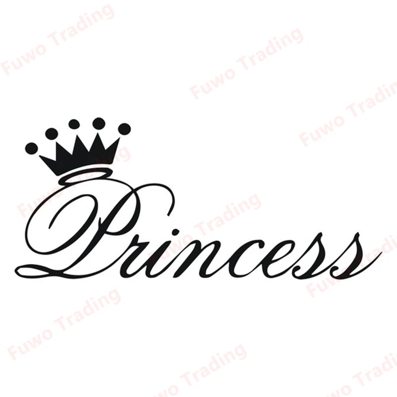 

Fuwo Trading Personality Car Sticker Beautiful Princess Crown Sticker on Car Funny Stickers and Decals Vinyl Car Styling