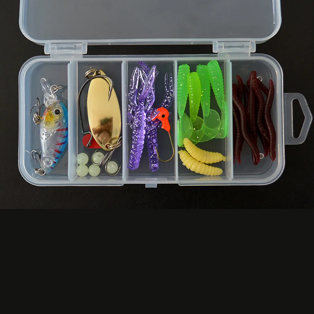 20/28 шт./компл. набор рыболовных приманок гольян Пилер ложка крючки в коробке