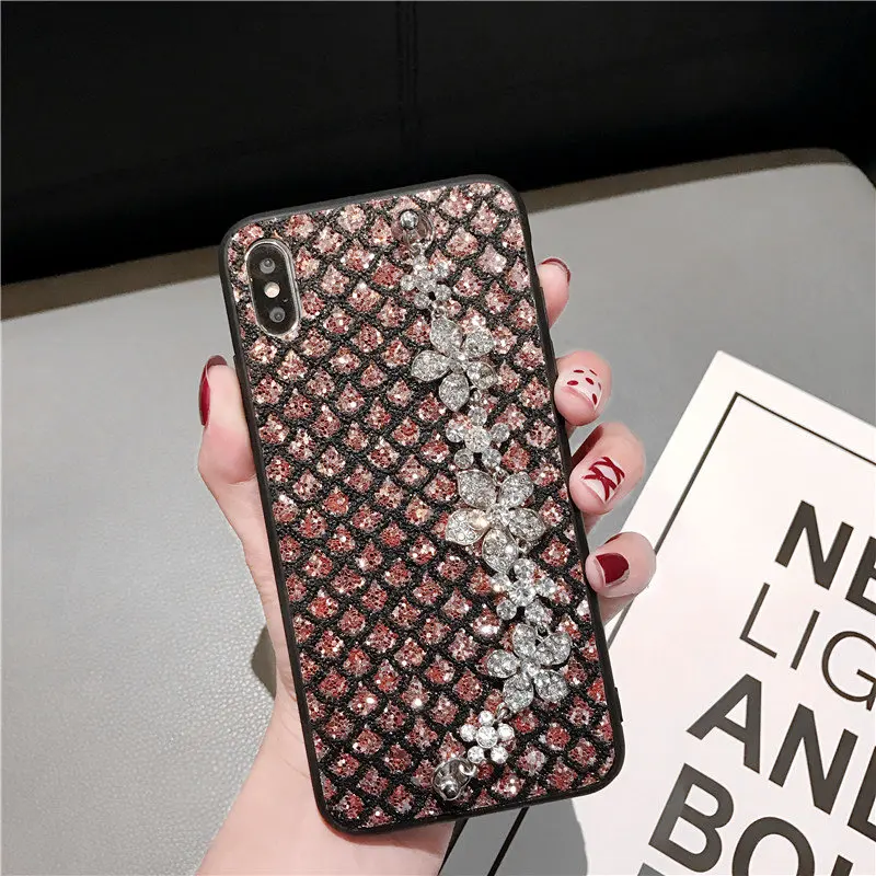 2020 Сияющий Чехол для Vivo X20 плюс X21 UD X23 X27 Pro V7 V9 Z3X драгоценными камнями узор блеск