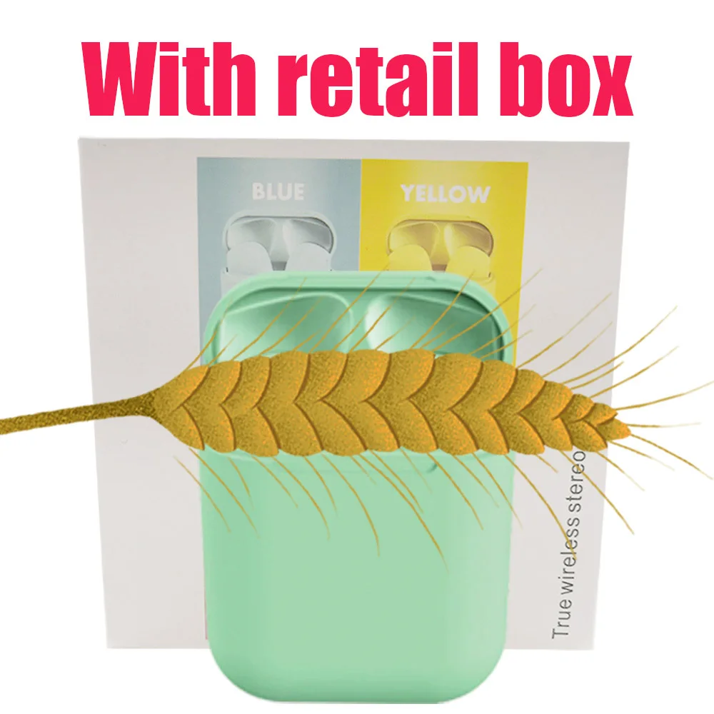 i12 D green box Оригинальные Macaron 12 tws наушники Bluetooth 5,0 беспроводные наушники Tounch pop up Спортивная гарнитура наушник для дропшиппинг - Цвет: i12 D green box