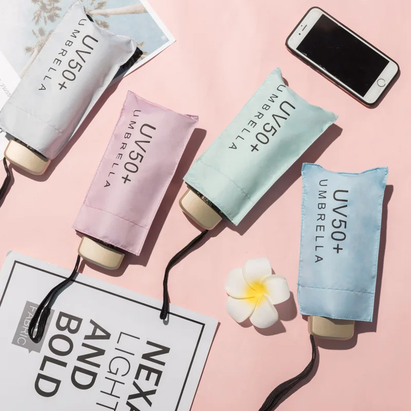 Мини-зонт складной ульсветильник с защитой от ультрафиолета карманные зонтики