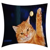 cat cartoon pattern cushion cover pillowcase home sofa car decoration pillowcase home decor