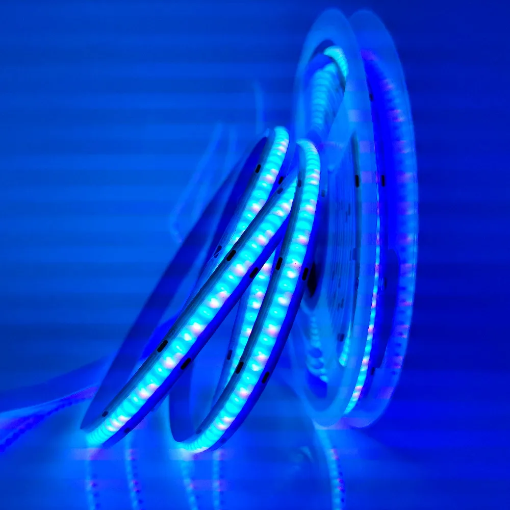 RGB COB LED Strip 12V 24V 630LEDs/m High Density Soft Flexible Tape Light For Indoor Decoration Lighting | Лампы и освещение