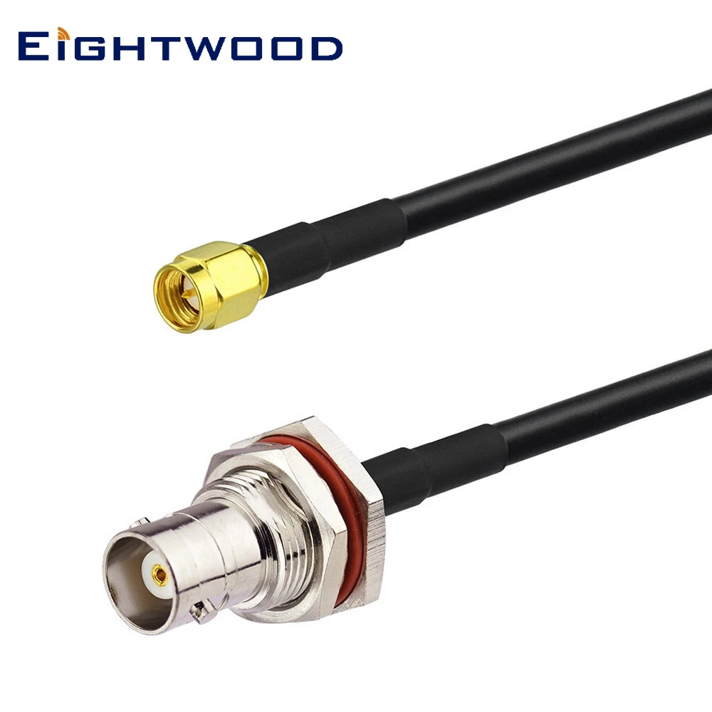 Eightwood RF коаксиальный кабель в сборе разъем BNC гнездо SMA штекер Разъем Pigtail LMR195 150 см