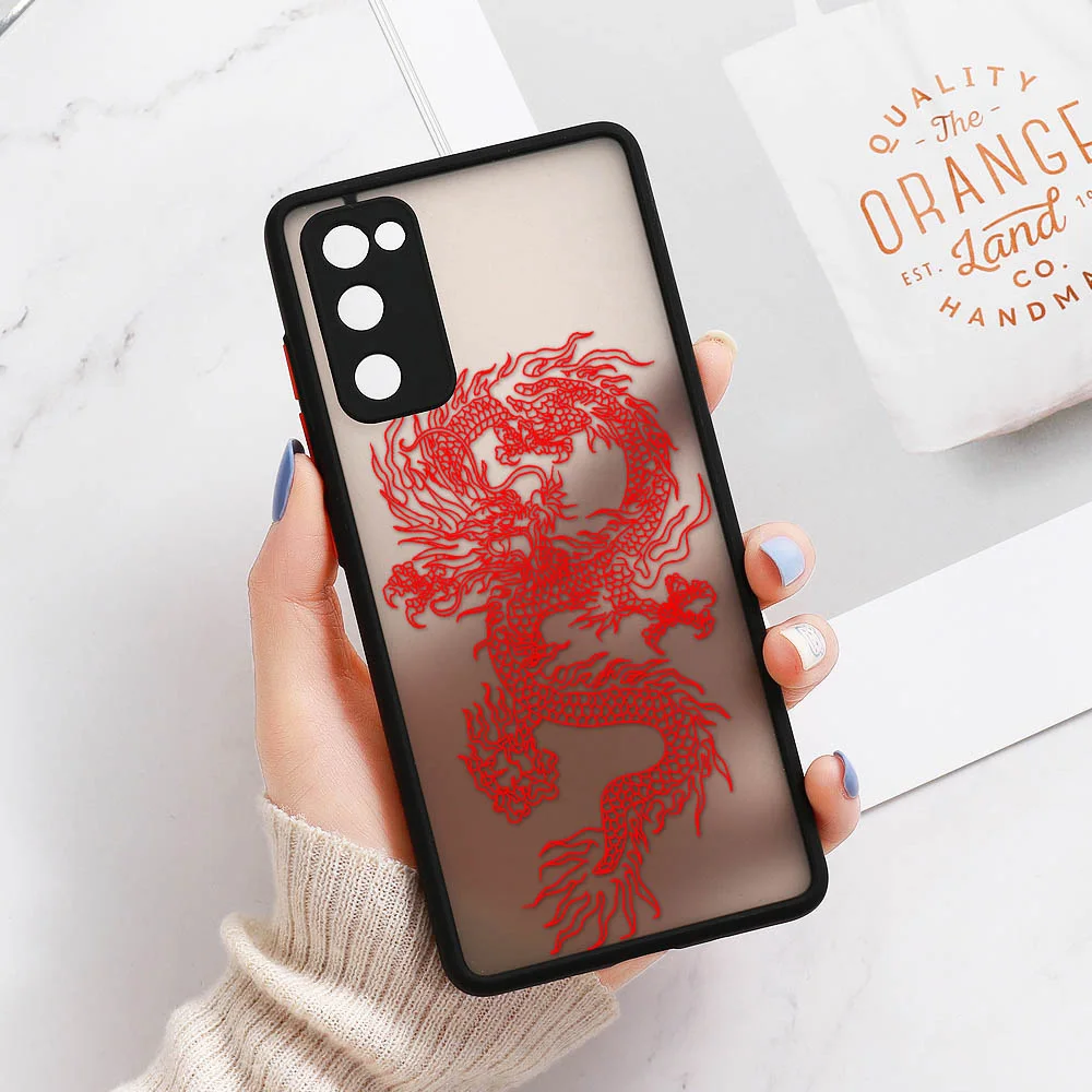 

Shockproof Matte Case For Samsung S21 Ultra S20 FE S8 S9 S30 Plus S10e Armor Soft Silicon Bumper on Samsung S21 FE Hard PC Cover