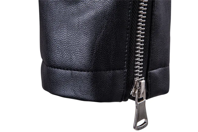 

MORUANCLE Men's Fashion Leather Biker Jackets Hi Street PU Motorcycle Jacket Outerwear For Man Plus Size M-5XL Streetwear