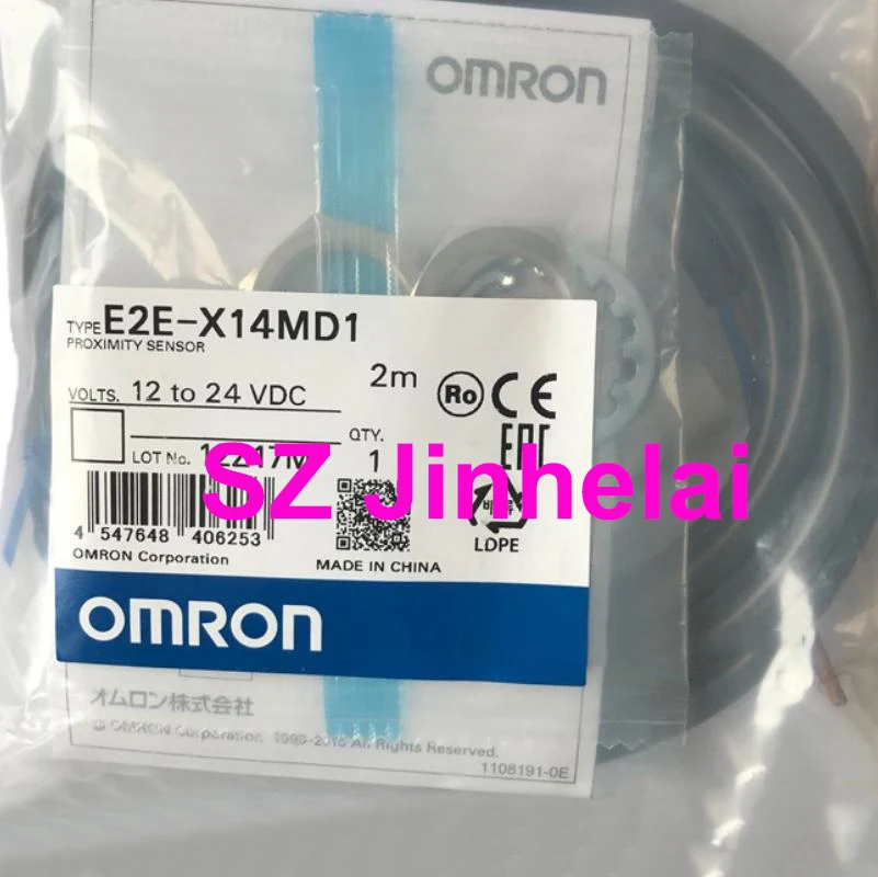 OMRON E2E X14MD1 подлинный оригинальный датчик приближения 2 м 12 24VDC|Выключатели| |