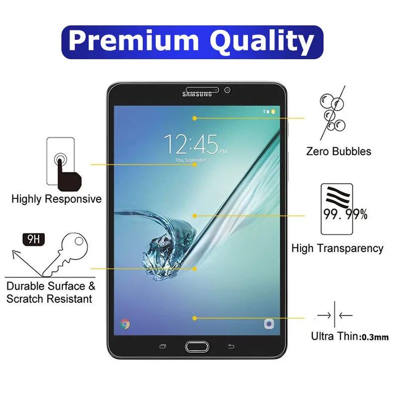 For Samsung Galaxy Tab S S2 8.4 10.5 8 inch SM-T700 T800 T710 Screen Protector for Pro T320 T325 Tempered glass | Компьютеры и офис