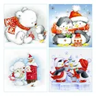 Мультфильм полярный медведь Пингвин Алмазная картина круглая полная дрель животное Рождество Nouveaute DIY мозаика вышивка 5D Вышивка крестом